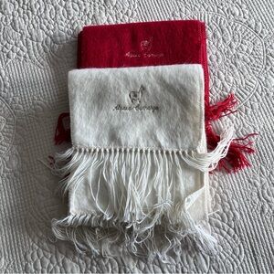 NWOT 2 Alpaca Camargo scarves w/fringe
